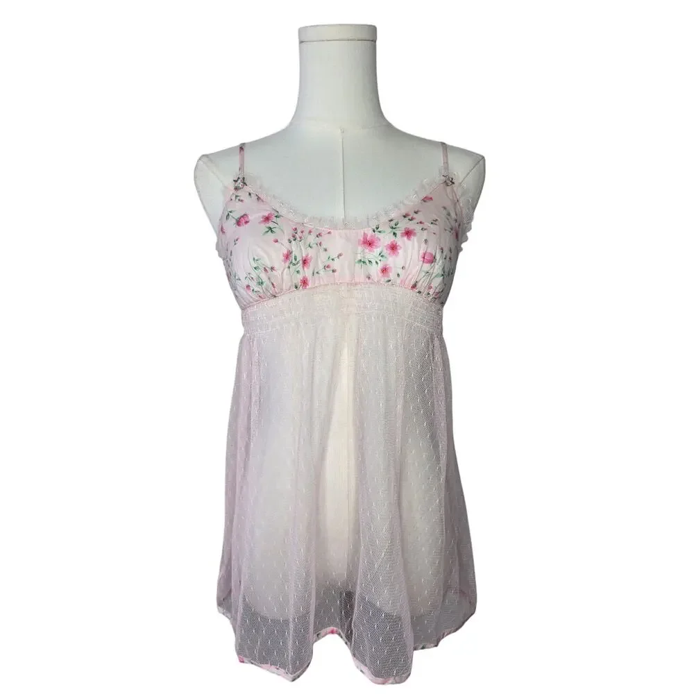 VS Rosette Mesh Babydoll